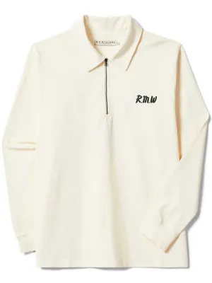 30% OFF RM WILLIAMS 1/4 Zip Rugby Top - Men's - Cream - Size: 3XL