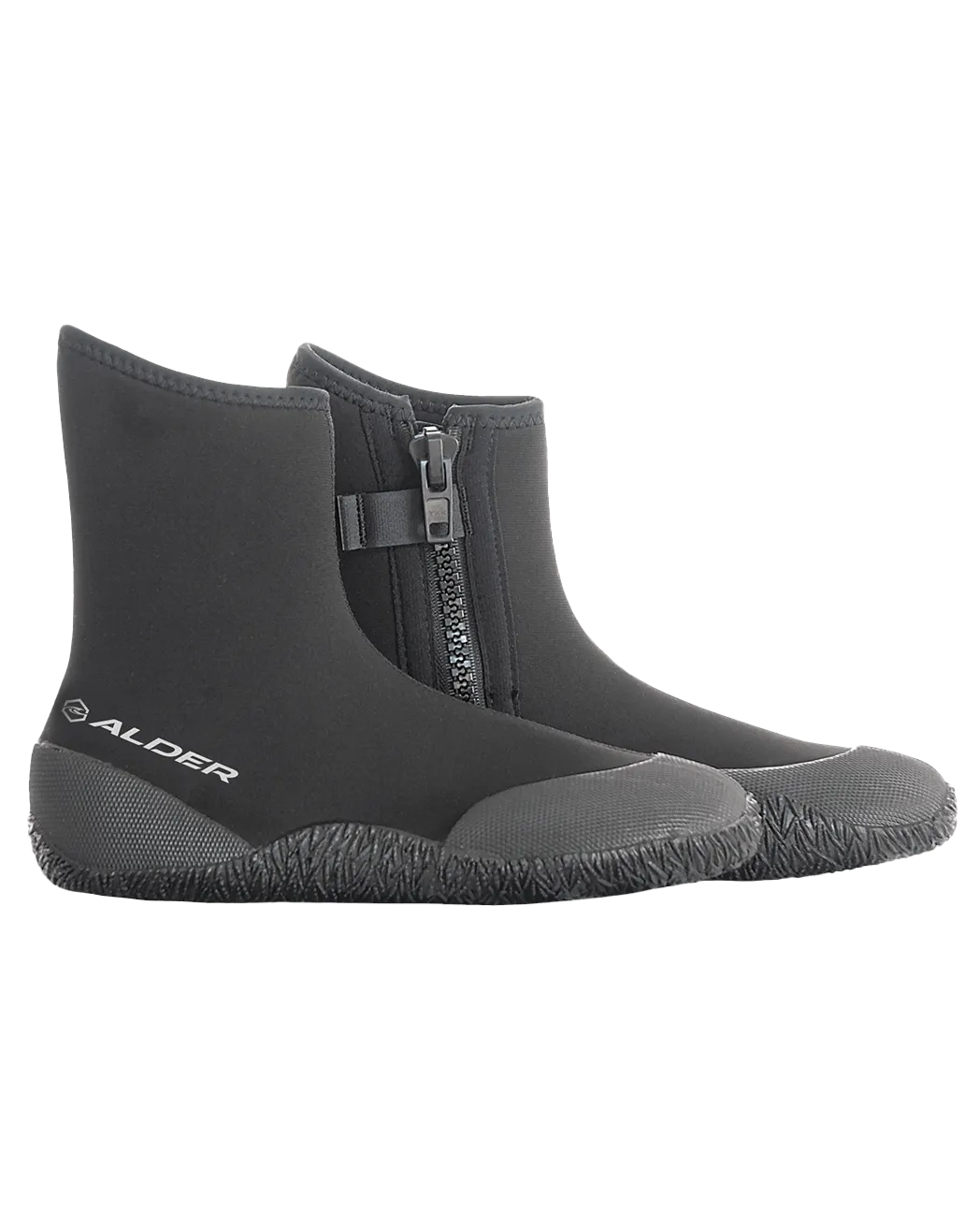 5mm Zipped Wetsuit Boots in Black