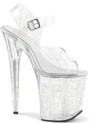 8" Spike Glitter Platform  (FLAMINGO-808MMG)