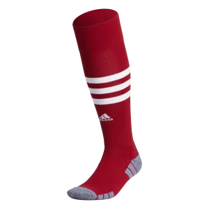 ADIDAS 3 STRIPE HOOP SOCKS-RED/WHITE