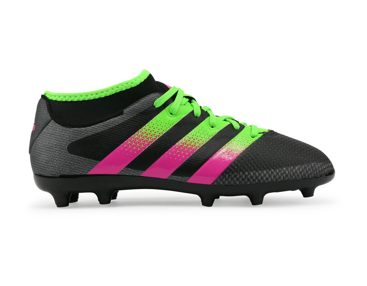 adidas Kids ACE 16.3 Primemesh FG/AG Black/Solar Green/Shock Pink