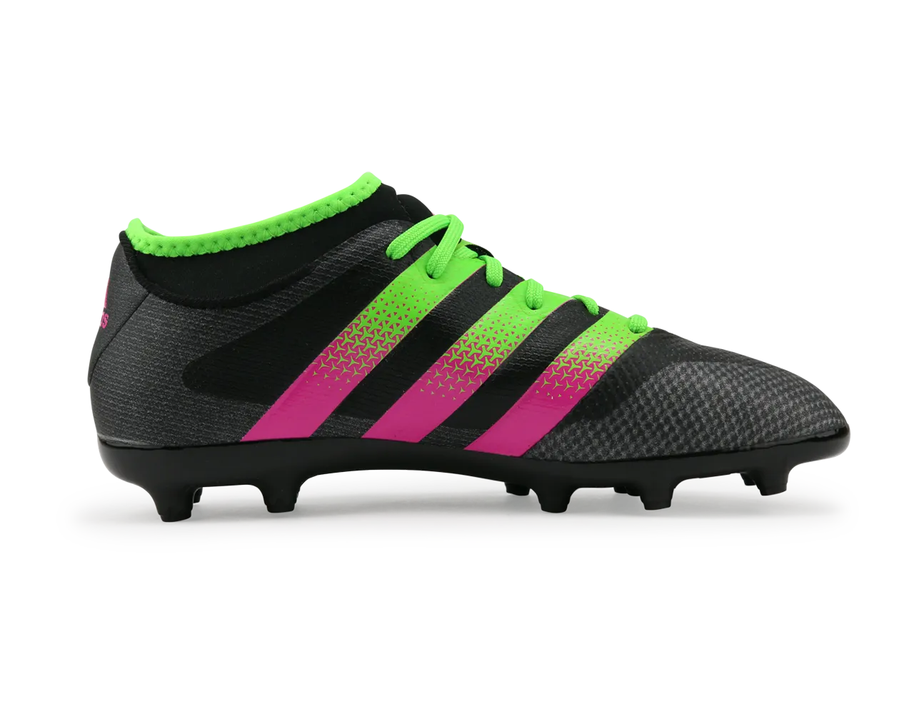 adidas Kids ACE 16.3 Primemesh FG/AG Black/Solar Green/Shock Pink