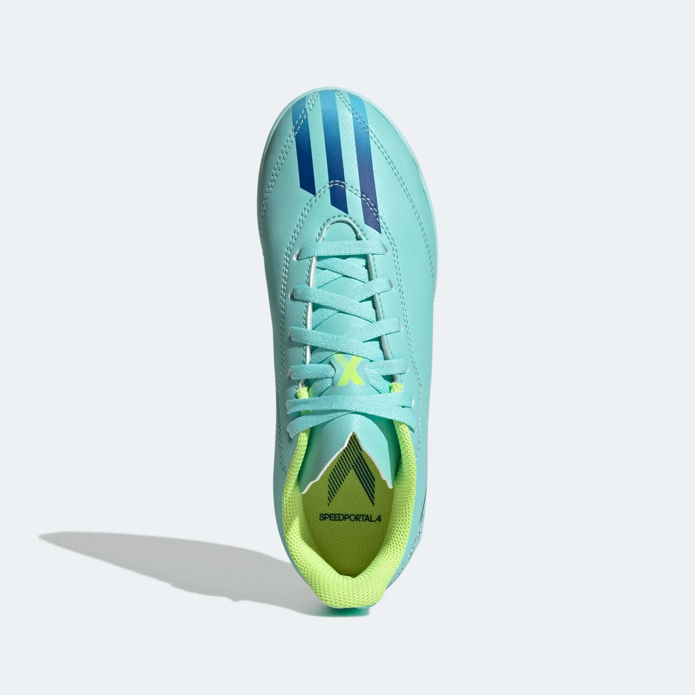adidas Kids X Speedportal.4 Indoor J - Aqua-Blue-Yellow