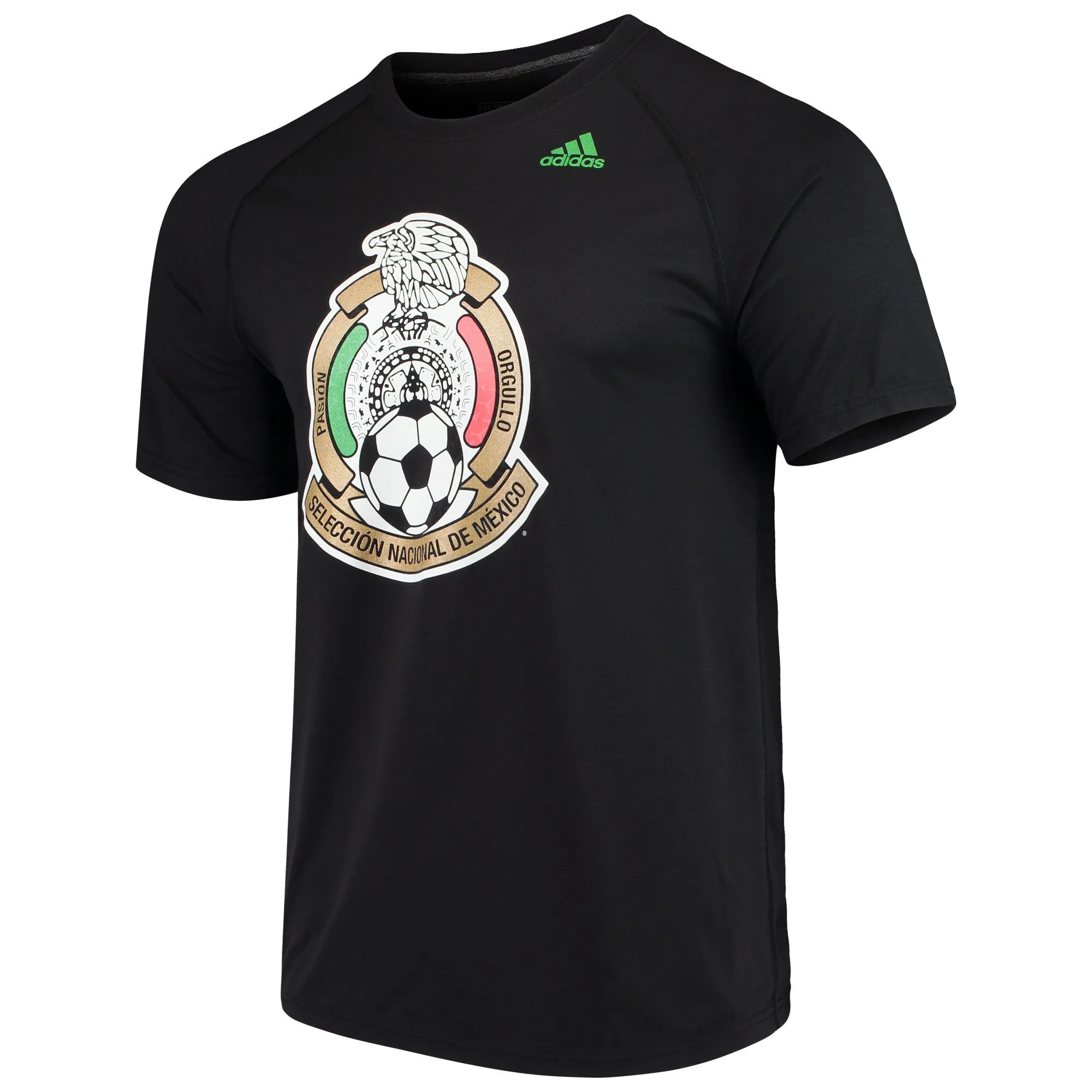 ADIDAS MEXICO "SELECCION NATIONAL" CREST LOGO TEE-BLACK