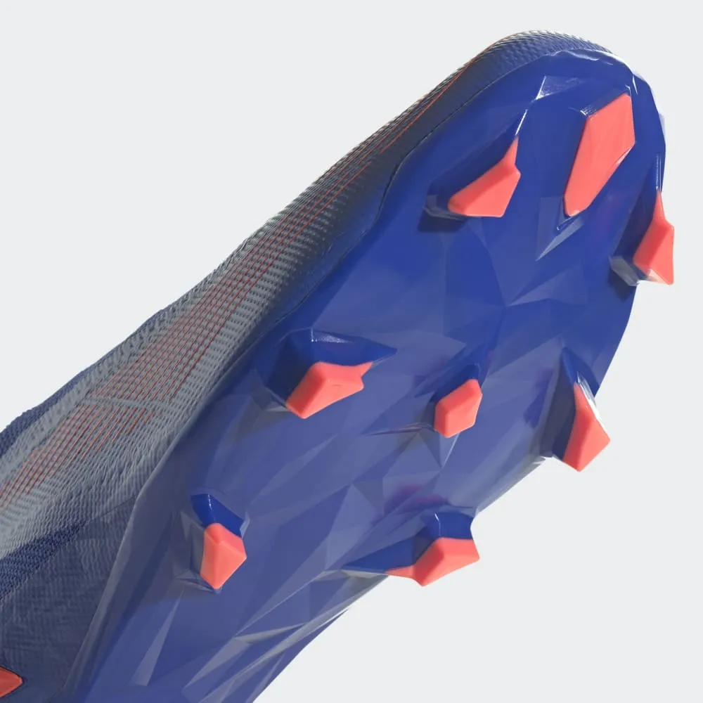 adidas Predator EDGE Laceless FG Firm Ground Football Boots Blue/Turbo