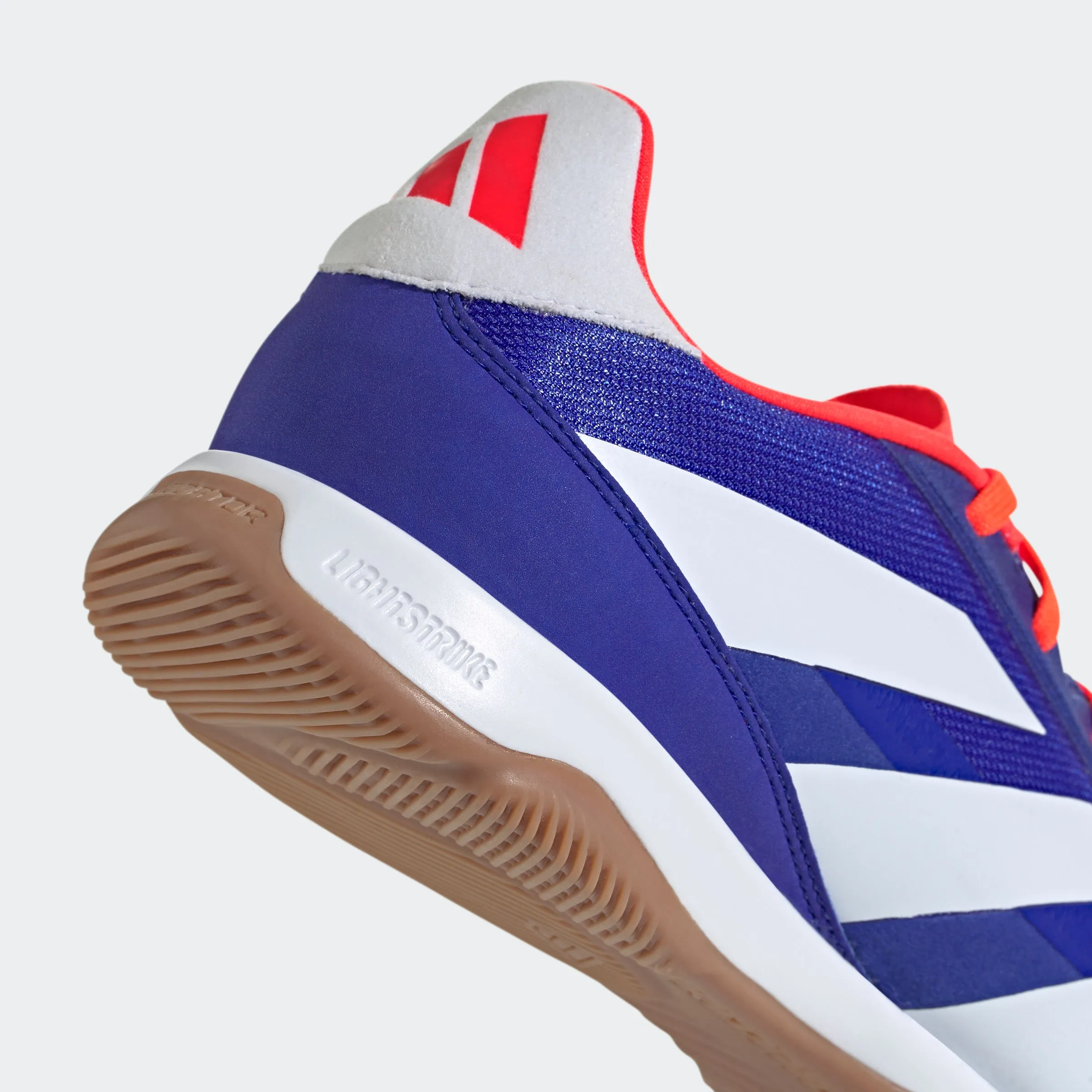 adidas Predator League Indoor Soccer Shoes | Lucid Blue-Cloud White-Solar Red | Men's