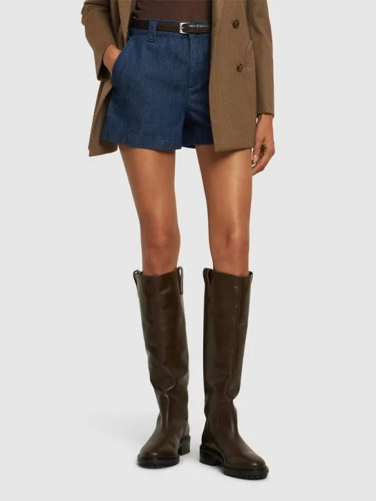 Aeyde   45mm Henry leather tall boots 