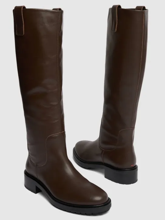 Aeyde   45mm Henry leather tall boots 