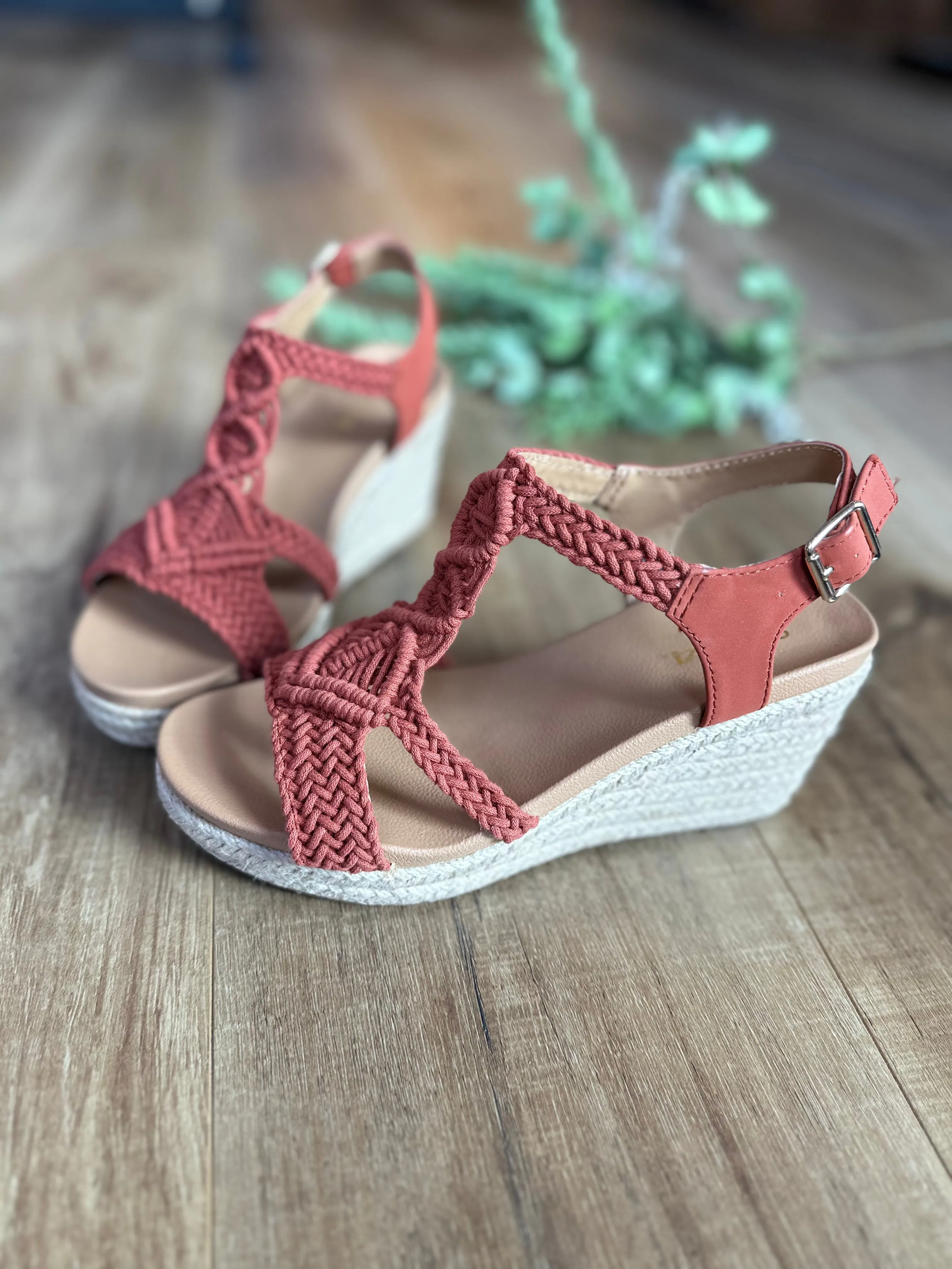 Aisha Woven Wedge Sandal