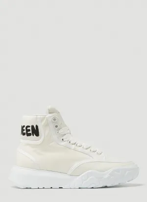 Alexander McQueen Court Graffiti High-Top Sneakers