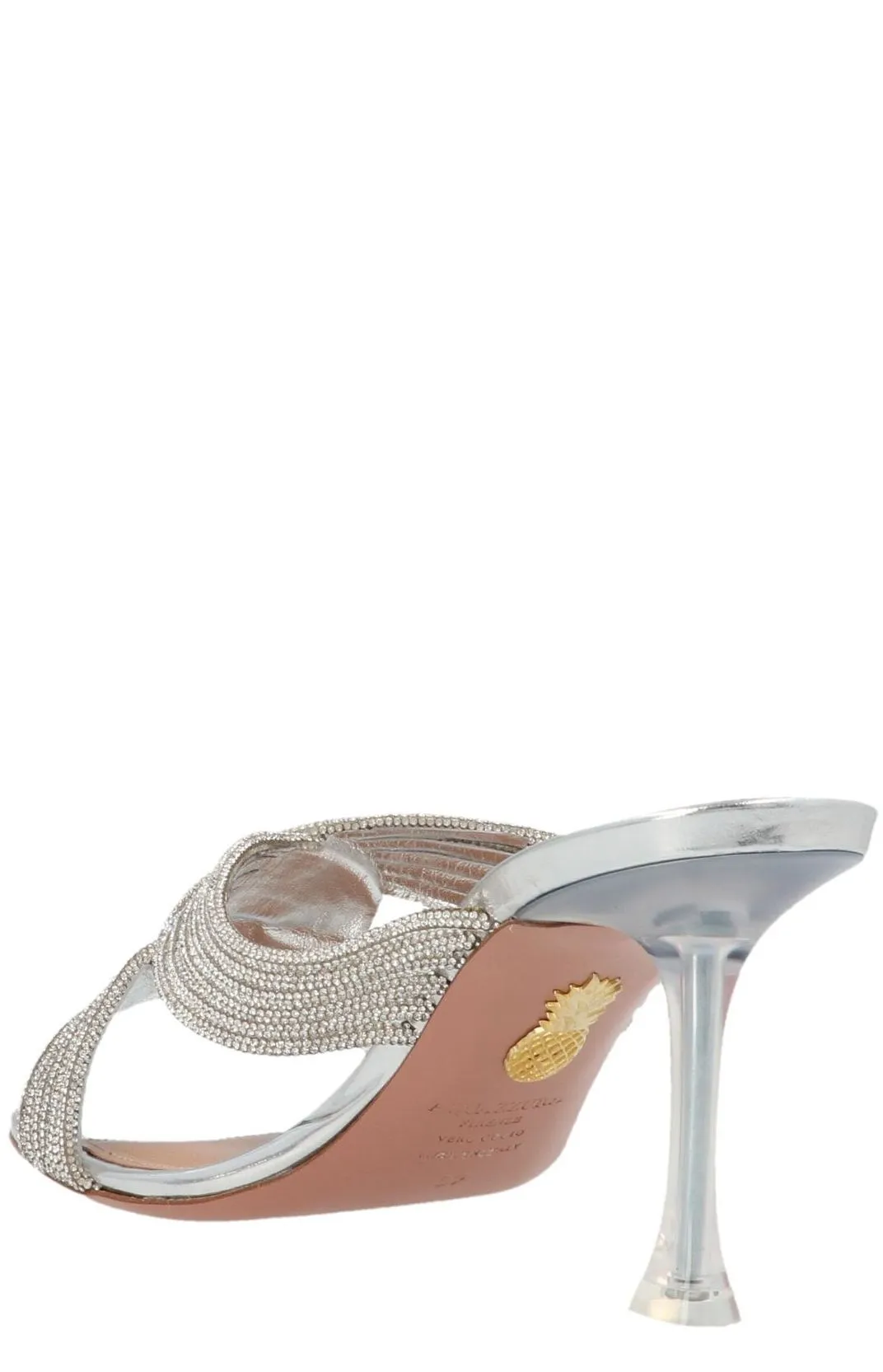 Aquazzura Woven Detailed Slip-On Mules