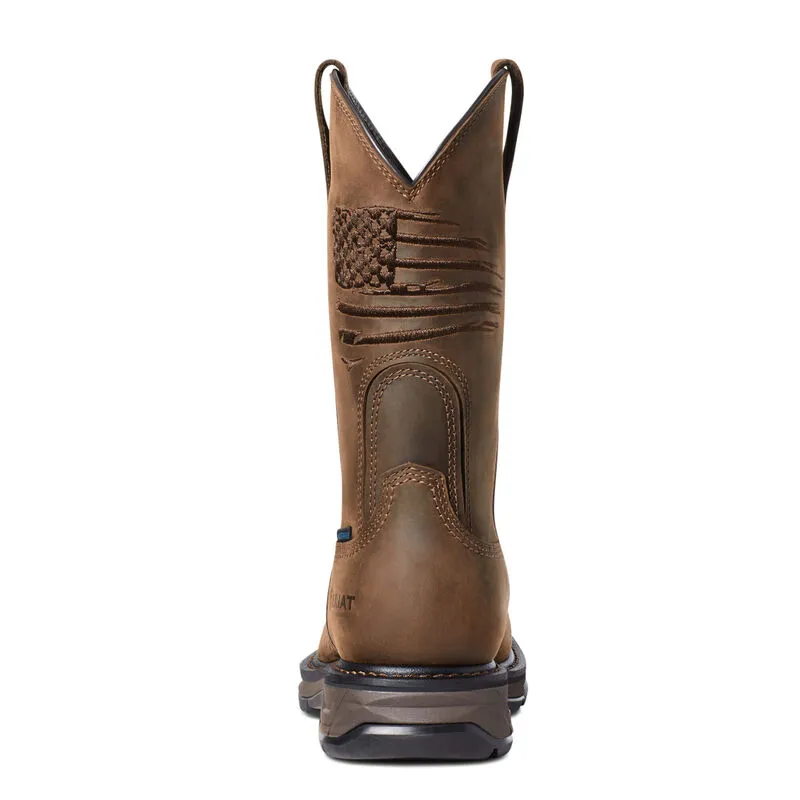 Ariat WorkHog XT Patriot Waterproof Carbon Toe Work Boot Style 10036002