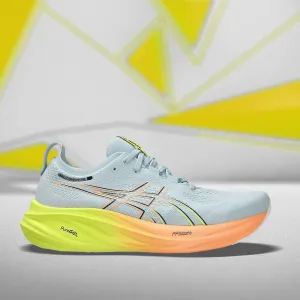 ASICS GEL NIMBUS 26 - PARIS (COOL GREY/ SAFETY YELLOW) RUNNING SHOES