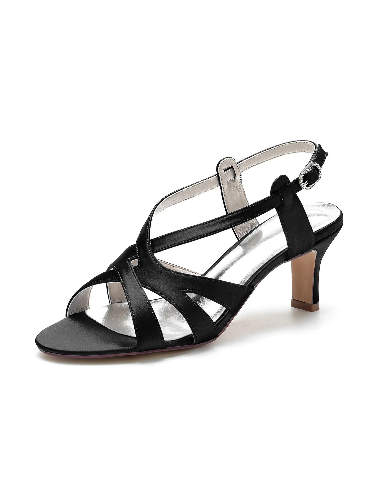 Asymmetrical Strappy One-strap Buckle Pumps