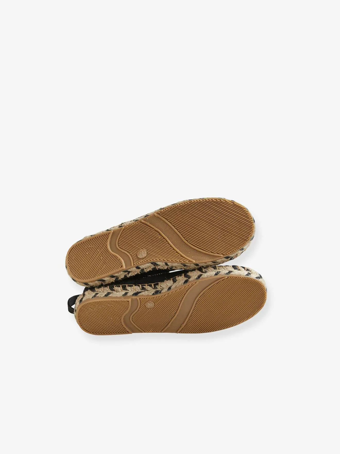 Ballerines espadrilles fille en toile noir - Vertbaudet