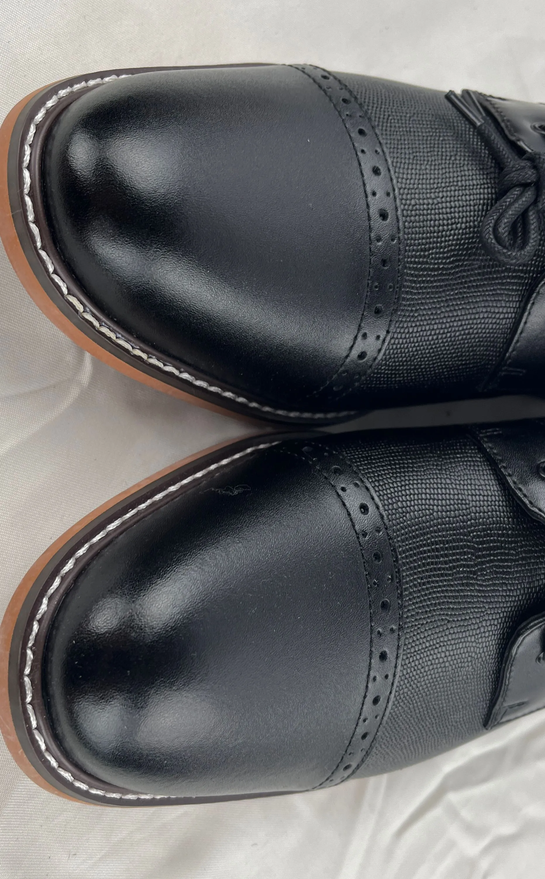 Bar III Men's Black Parker 42101 Dress Oxford Shoes Size11M NIB