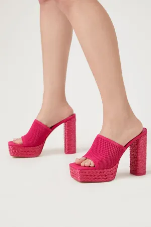 Basketwoven Platform Heels