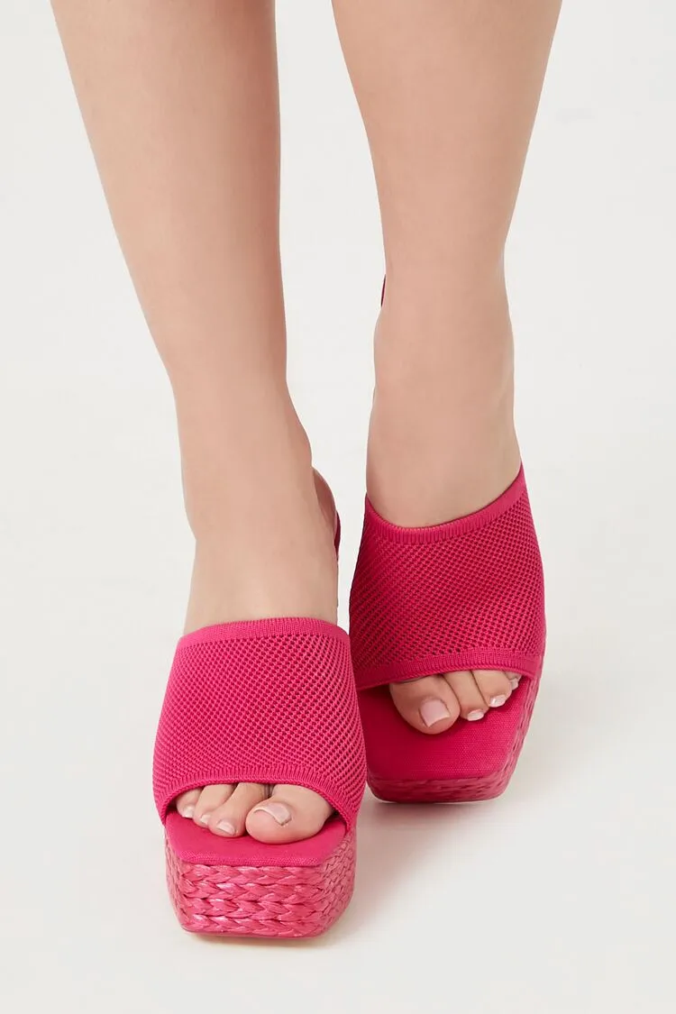Basketwoven Platform Heels