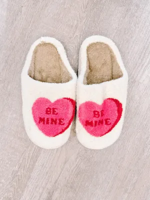 Be Mine Heart Slippers
