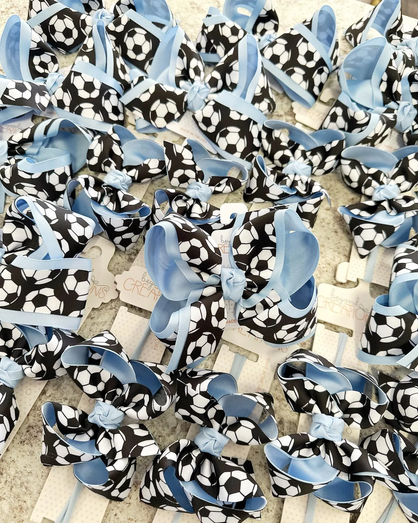 Beyond Creations Soccer Bows & Headbands