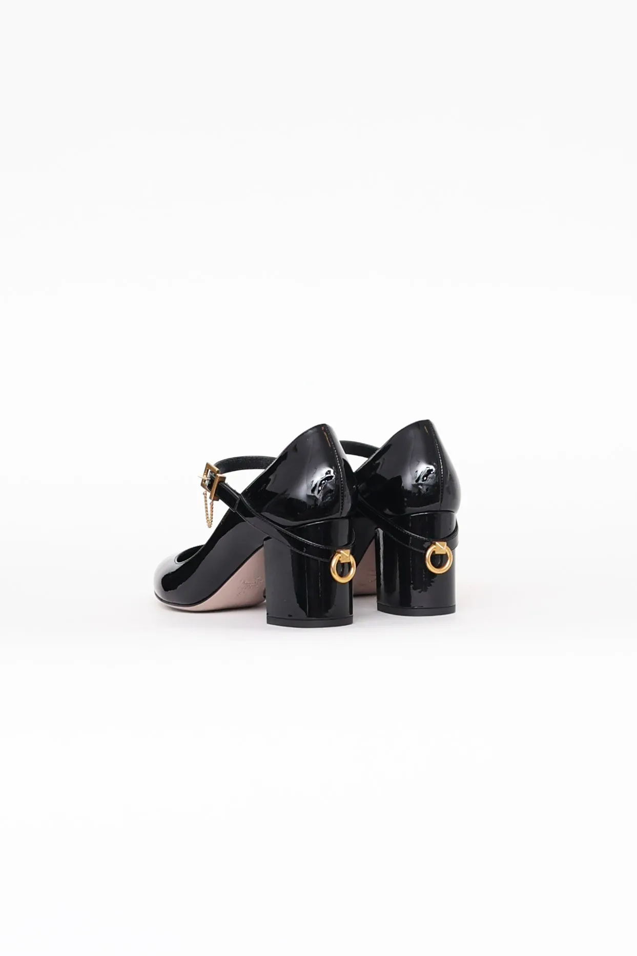 Black Ringstud Mary Jane Pump