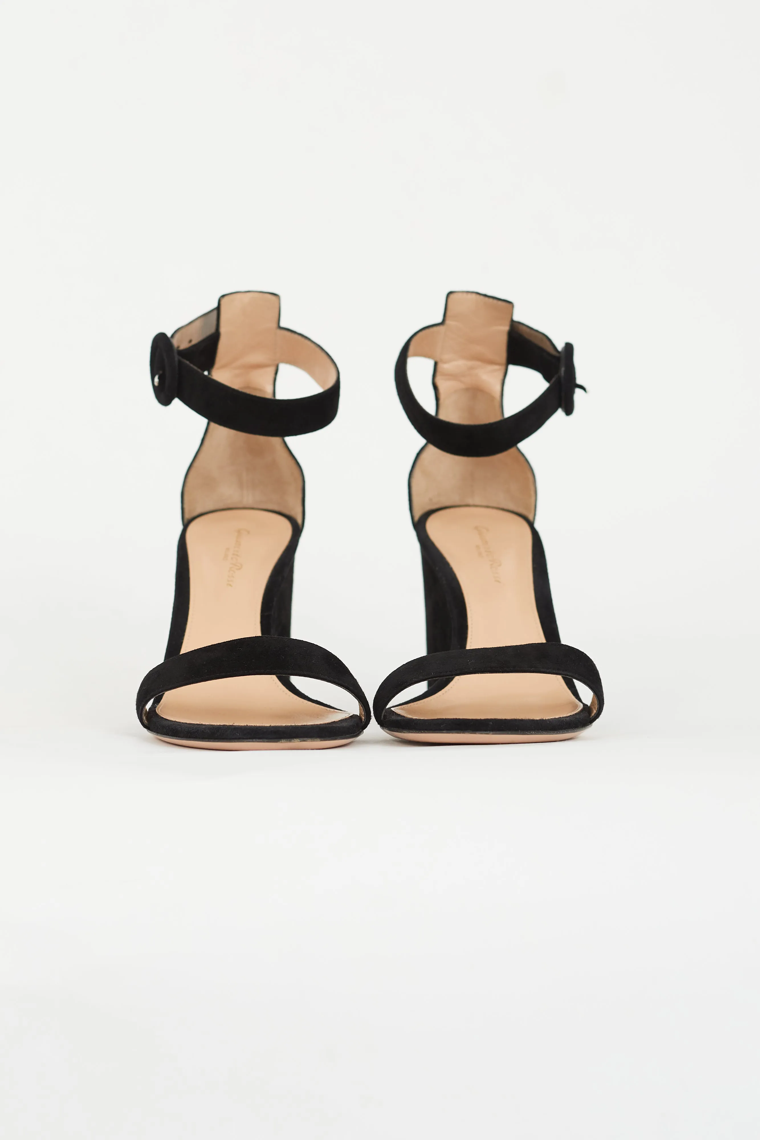 Black Suede Portofino Wedge