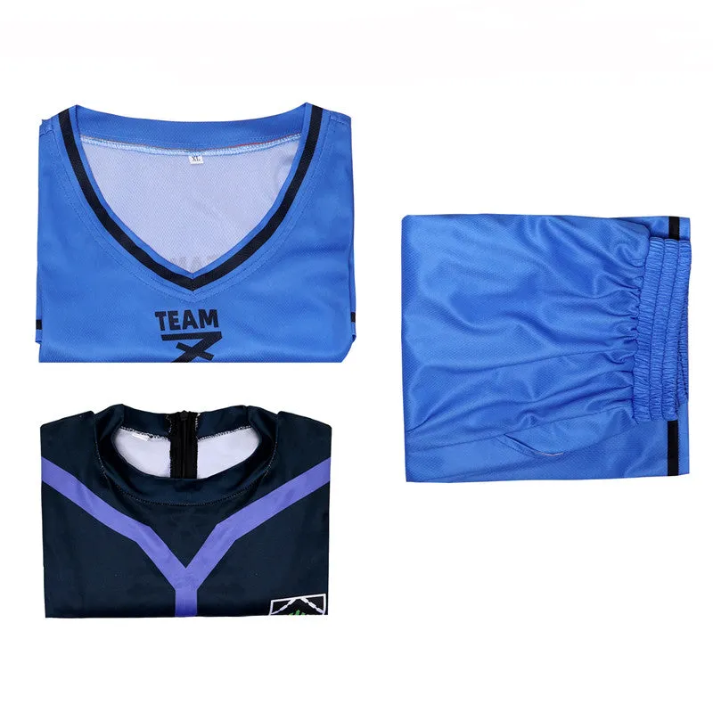 Blue Lock Jersey Anime Blue Lock Blue Sportswear Soccer Jersey Becostume