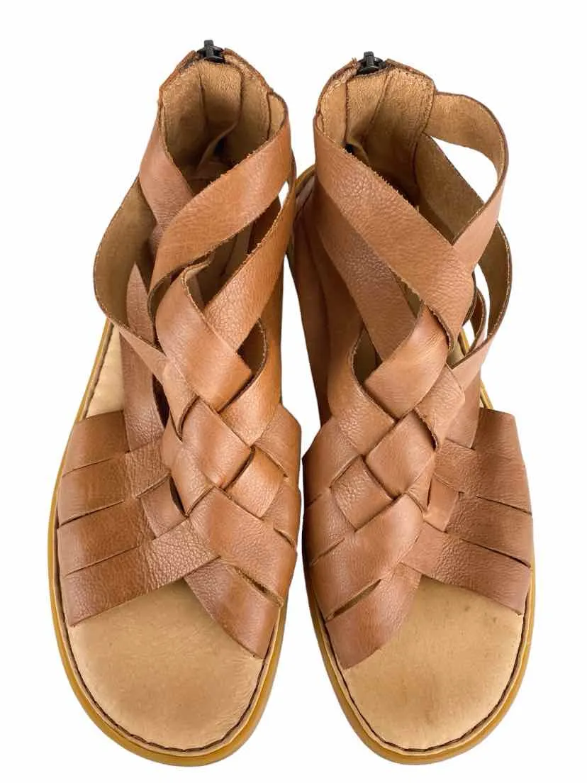 Born Women's Iwa Woven Leather Sandals Brown Size 9