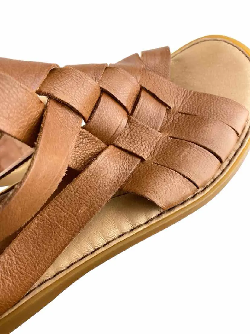 Born Women's Iwa Woven Leather Sandals Brown Size 9