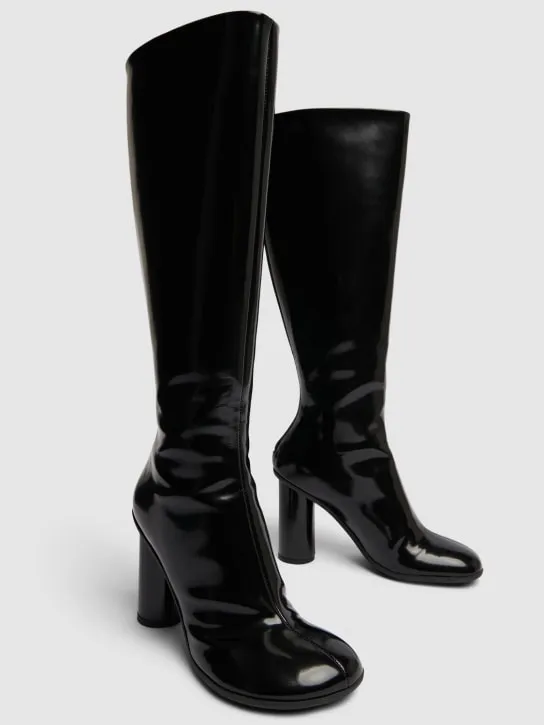 Bottega Veneta   90mm Atomic leather boots 