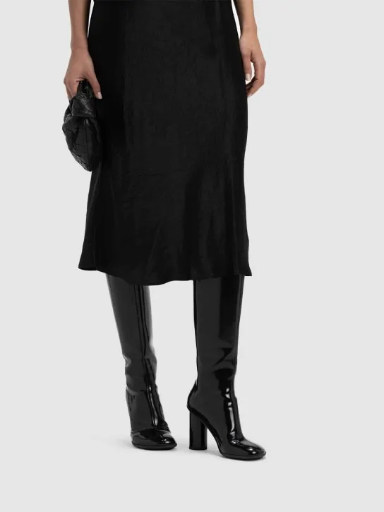 Bottega Veneta   90mm Atomic leather boots 