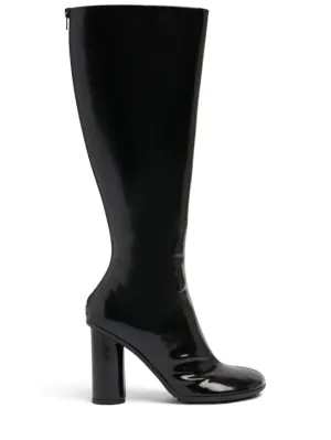 Bottega Veneta   90mm Atomic leather boots 