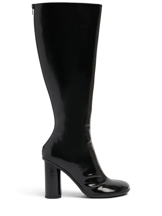 Bottega Veneta   90mm Atomic leather boots 