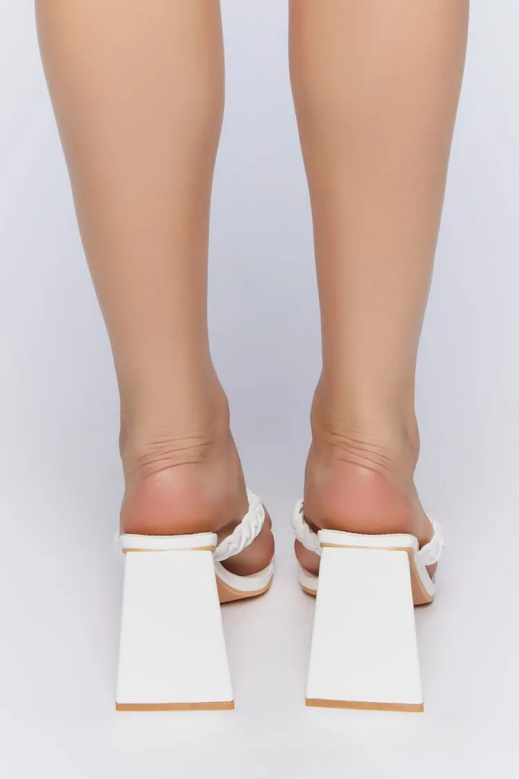 Braided Thong Heels