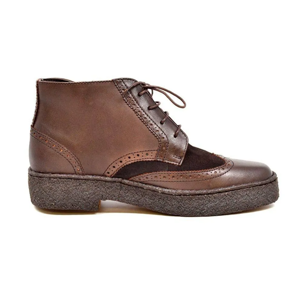 British Walkers Wingtips Limited Edition Men's Leather & Suede Boots