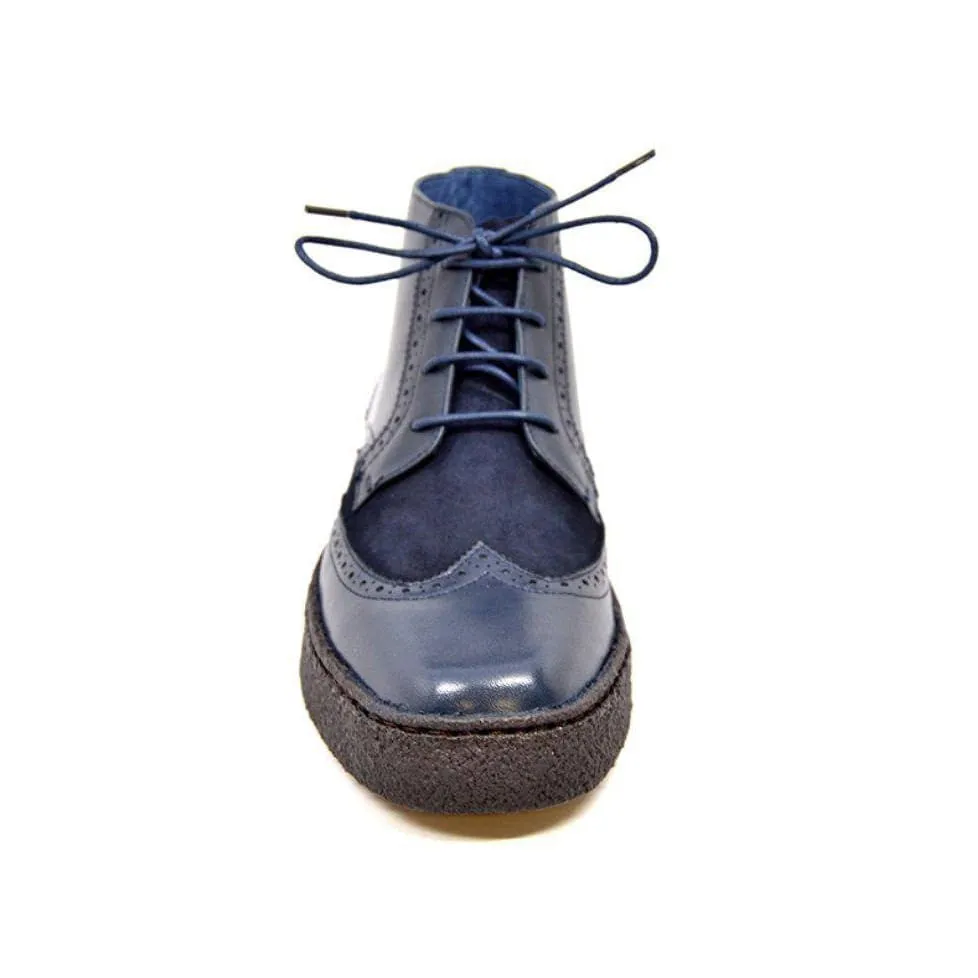 British Walkers Wingtips Limited Edition Men's Leather & Suede Boots