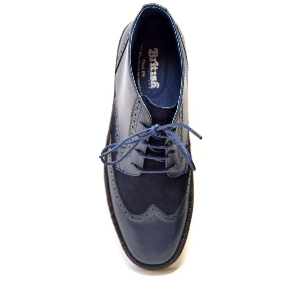 British Walkers Wingtips Limited Edition Men's Leather & Suede Boots