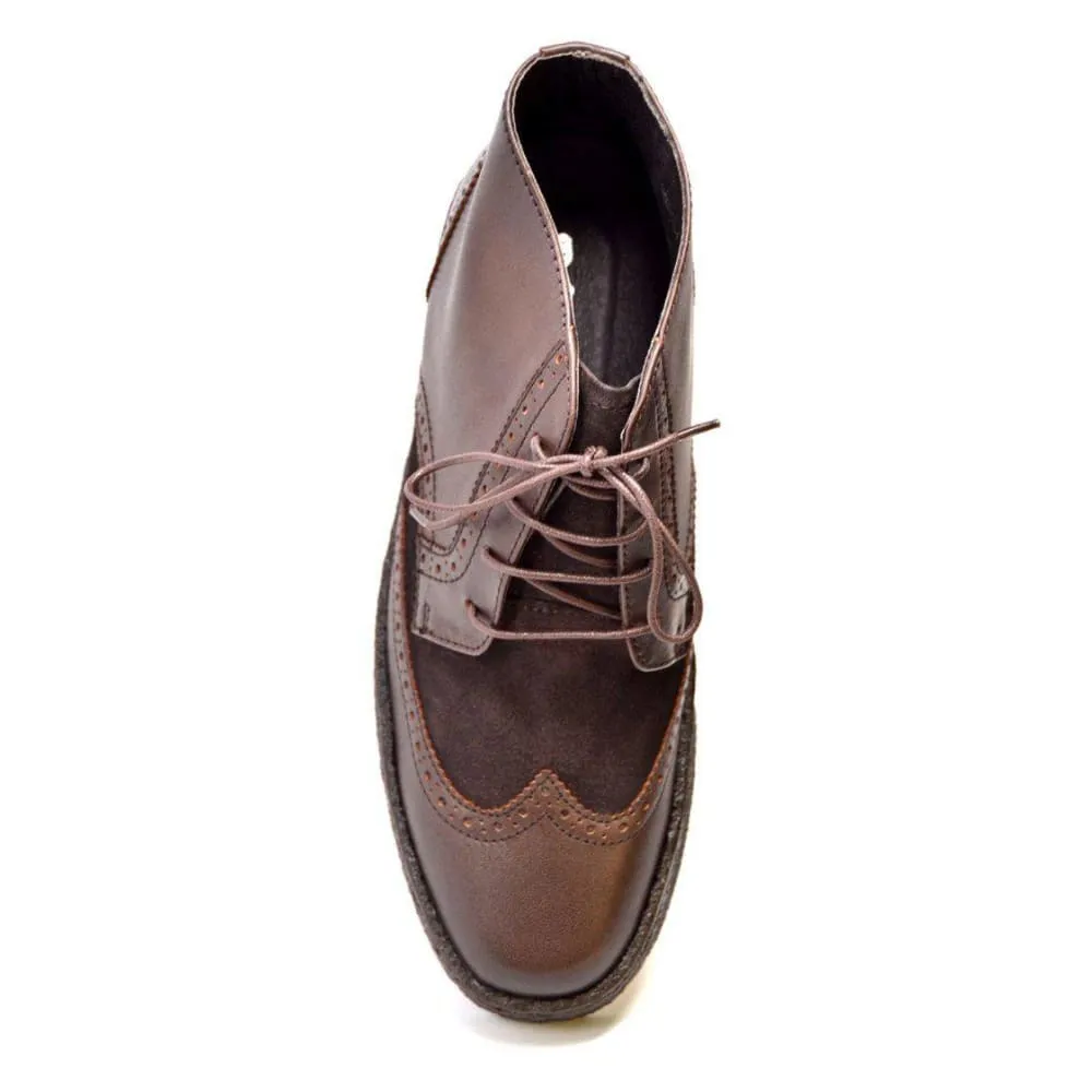 British Walkers Wingtips Limited Edition Men's Leather & Suede Boots