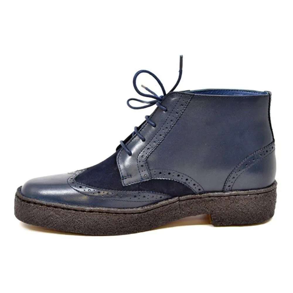 British Walkers Wingtips Limited Edition Men's Leather & Suede Boots