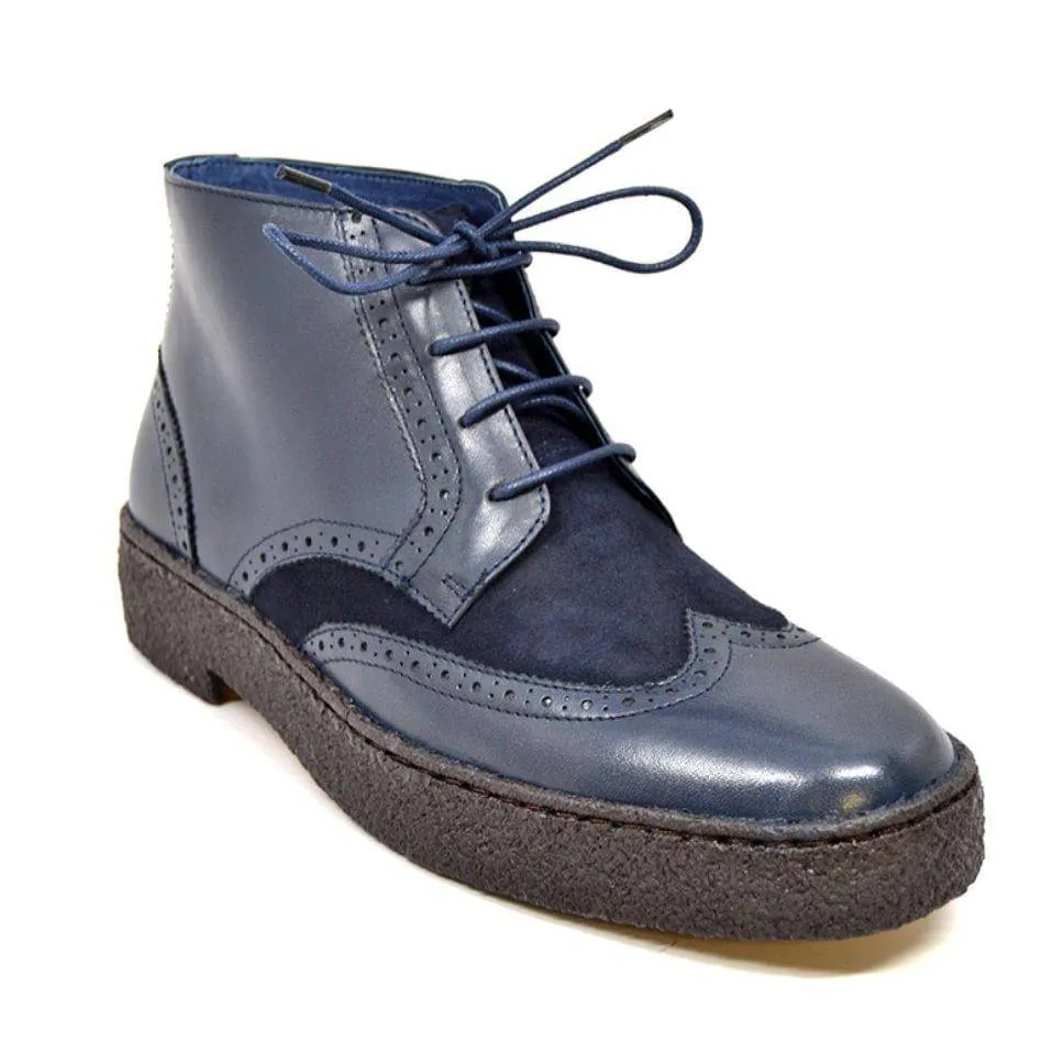British Walkers Wingtips Limited Edition Men's Leather & Suede Boots
