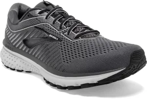 Brooks Men's Ghost 12 Running Athletic Shoes Dark Gray Black Size 7