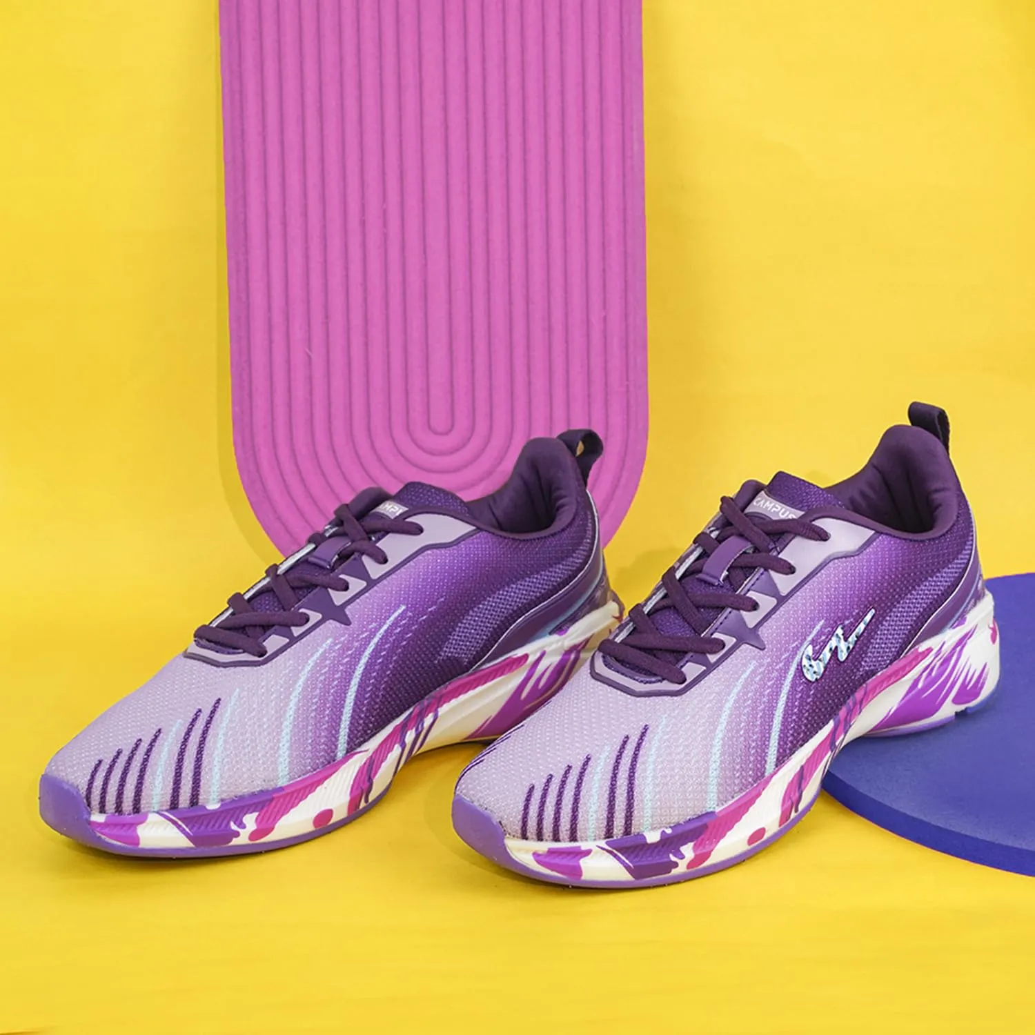 Campus Women's Camp Streak PRPL/Mauve Running Shoes - 5UK 22L-132