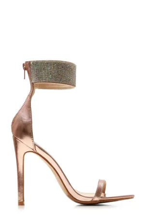 Carmel diamante band ankle strap sandal