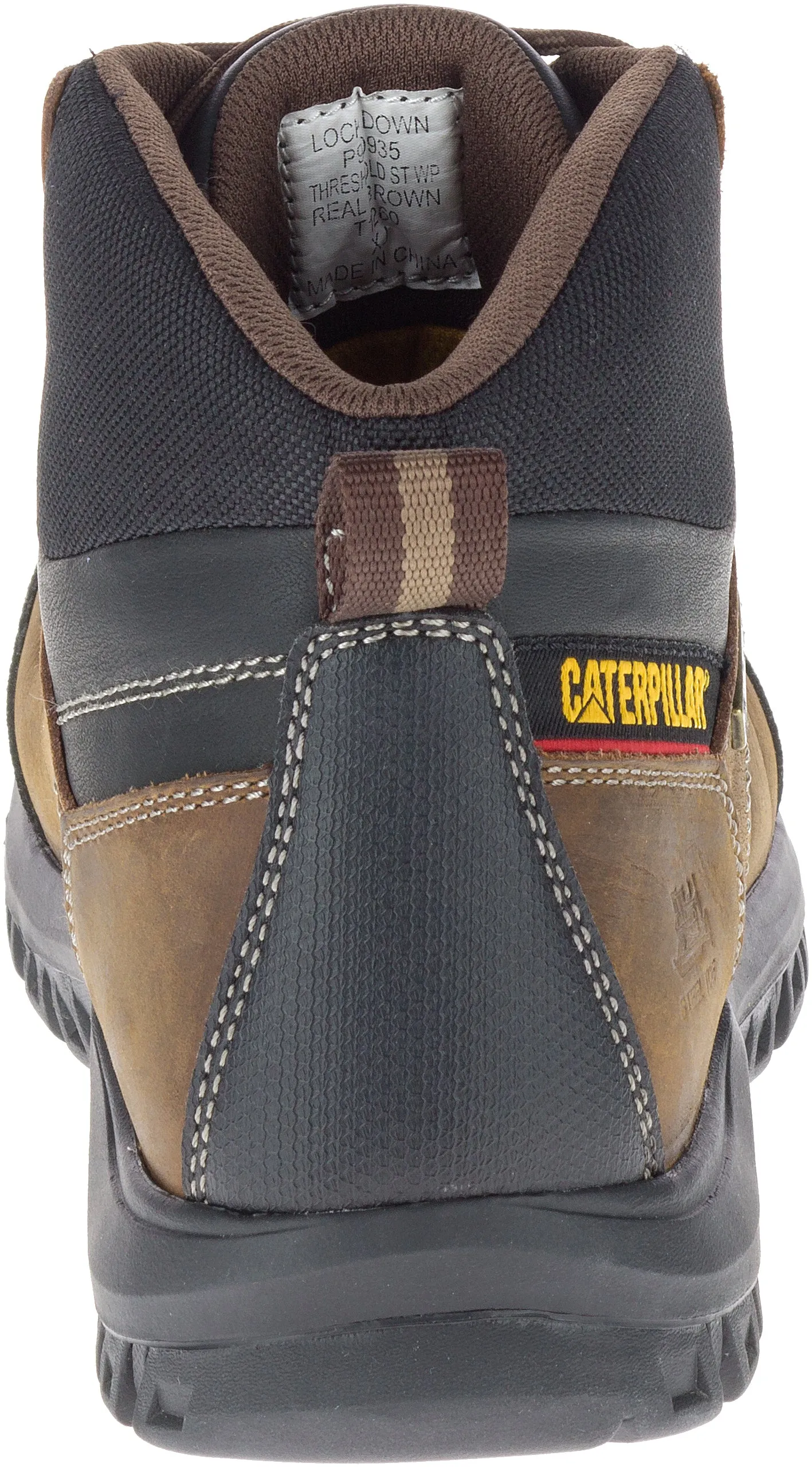 'Caterpillar' Men's 6" Threshold WP, EH, Steel Toe - Brown / Black