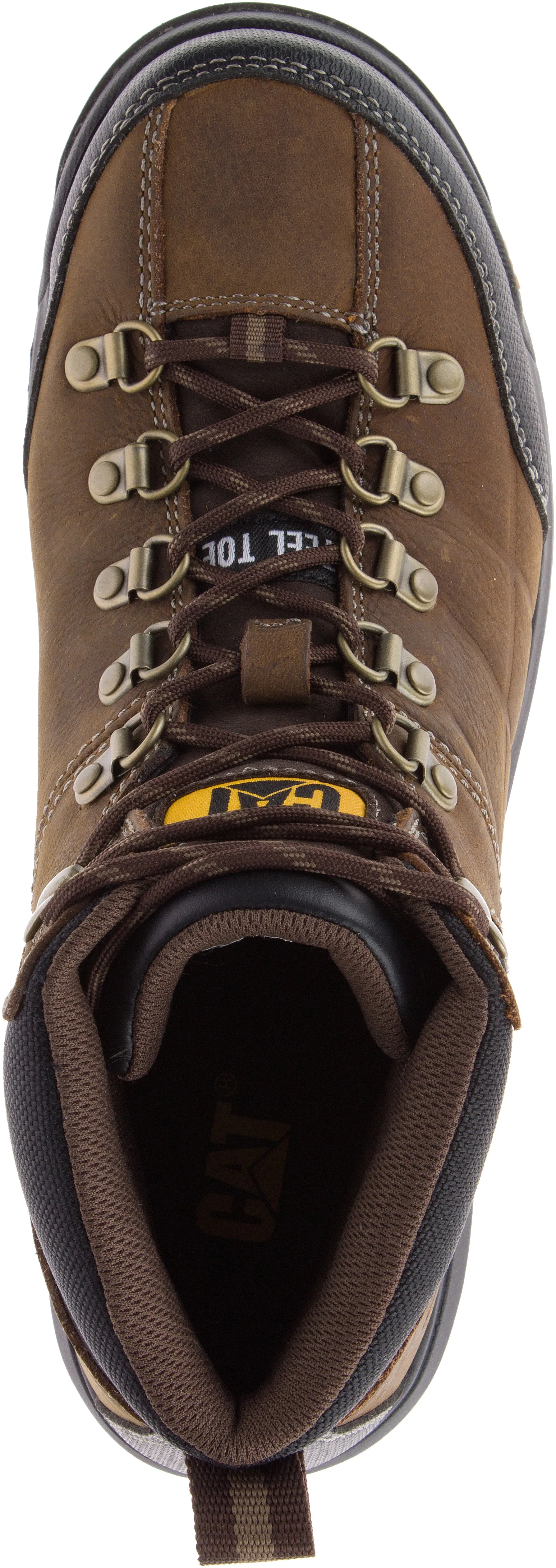 'Caterpillar' Men's 6" Threshold WP, EH, Steel Toe - Brown / Black