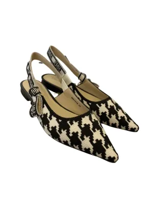 CD J'Ador Slingback Pump Black And White For Women 0.6 in / 1.5 cm