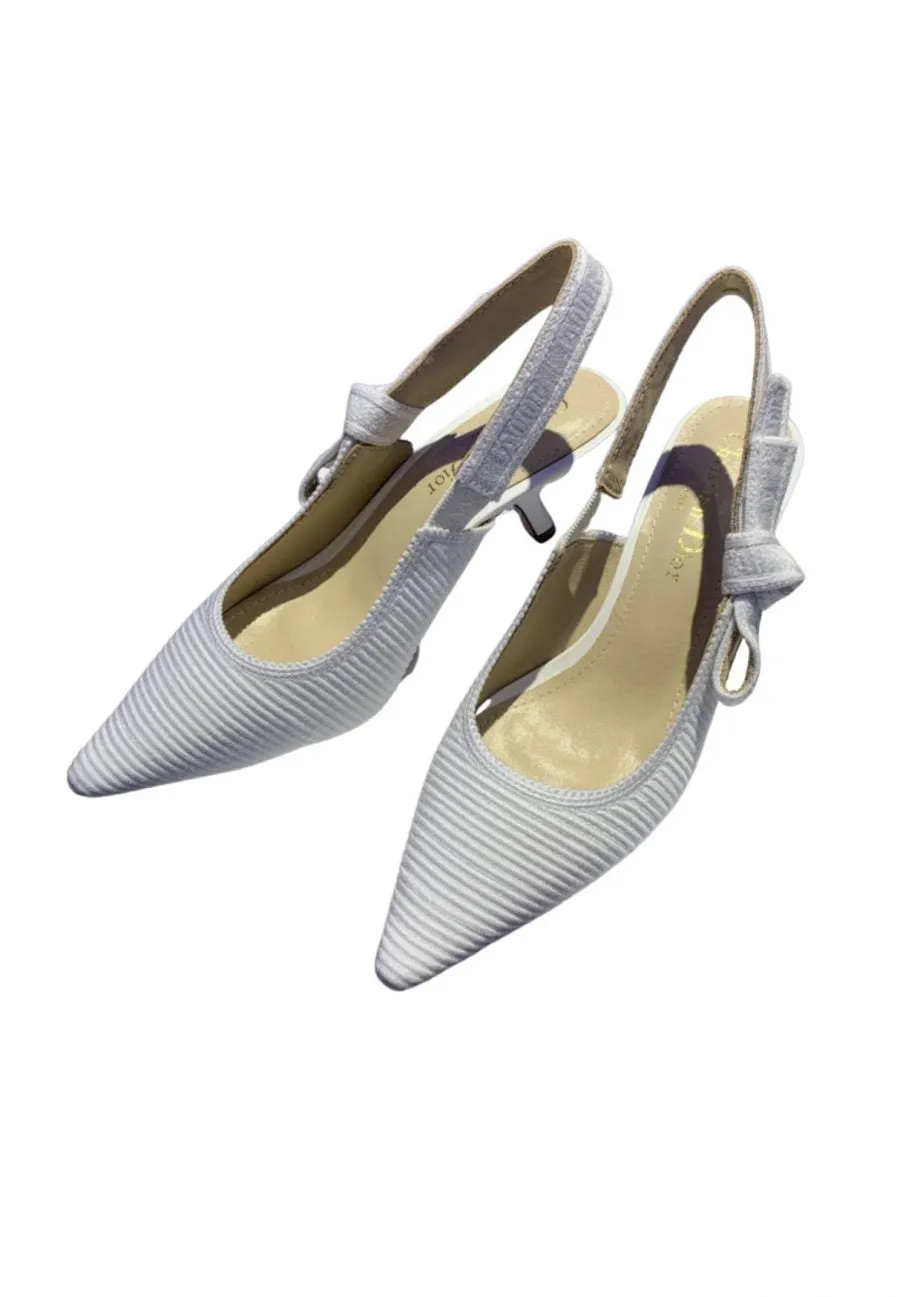 CD J'Ador Slingback Pump White For Women 2.6 in / 6.5 cm