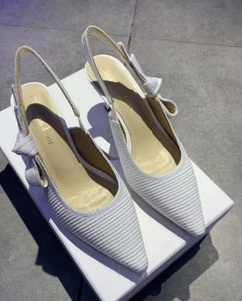 CD J'Ador Slingback Pump White For Women 2.6 in / 6.5 cm