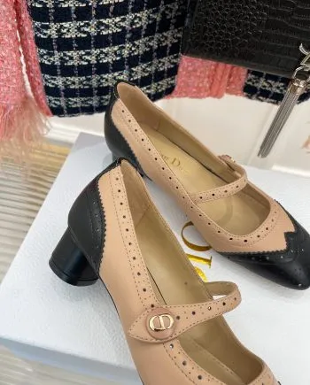 CD Spectador Ballet Pump Beige And Black For Women KDB764VSO_S15X