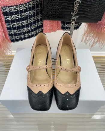 CD Spectador Ballet Pump Beige And Black For Women KDB764VSO_S15X